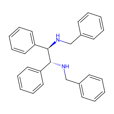 (1R,2R)-N,N'-双(苯甲基)-1,2-二苯基-1,2-乙二胺结构图