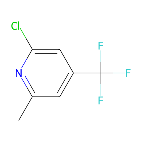 2-氯-6-甲基-4-(三氟甲基)吡啶结构图