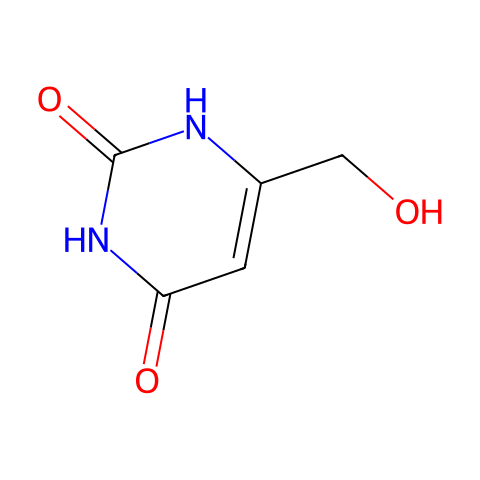 6-(HYDROXYMETHYL)URACIL结构图