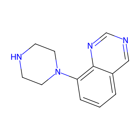 8-(Piperazin-1-yl)quinazoline结构图
