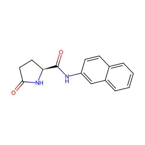 L-Pyroglutamic Acid β-Naphthylamide结构图
