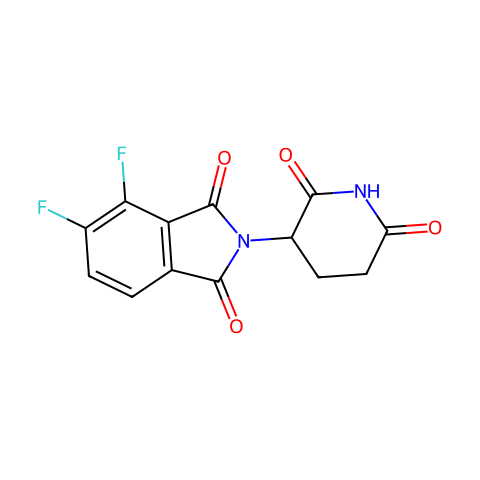 2-(2,6-二氧哌啶-3-基)-4,5-二氟吲哚-1,3-二酮结构图