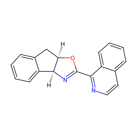 (3aS,8aR)-2-(异喹啉-1-基)-8,8a-二氢-3aH-茚并[1,2-d]恶唑结构图