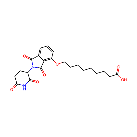 沙利度胺4'-醚-烷基C8-酸结构图