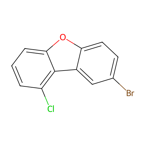 8-溴-1-氯二苯并[b,d]呋喃结构图