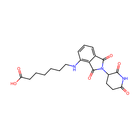 Pomalidomide-C6-COOH结构图