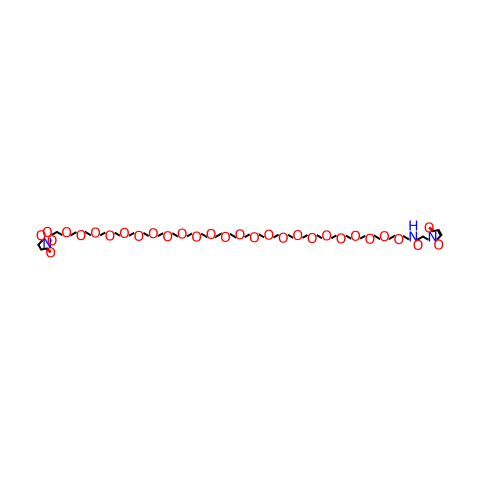 Maleimide-PEG24-NHS Este结构图