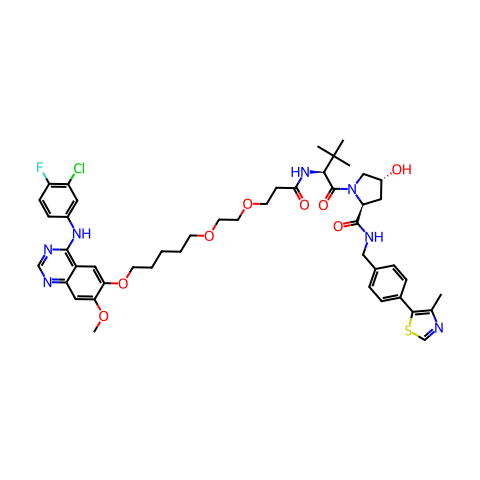 Gefitinib-based PROTAC 3结构图