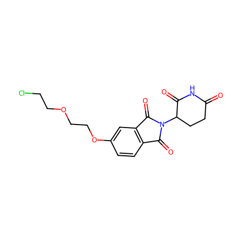 沙利度胺-5-PEG2-CL结构图