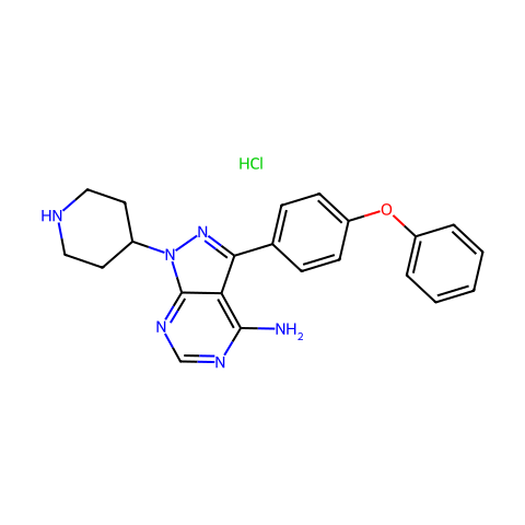 N-piperidine Ibrutinib hydrochloride结构图