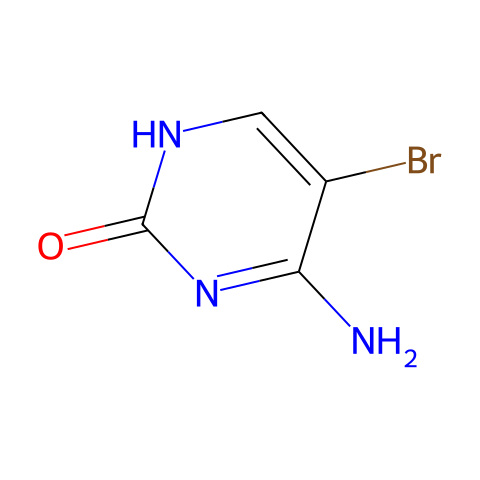 2-羟基-4-氨基-5-溴嘧啶结构图
