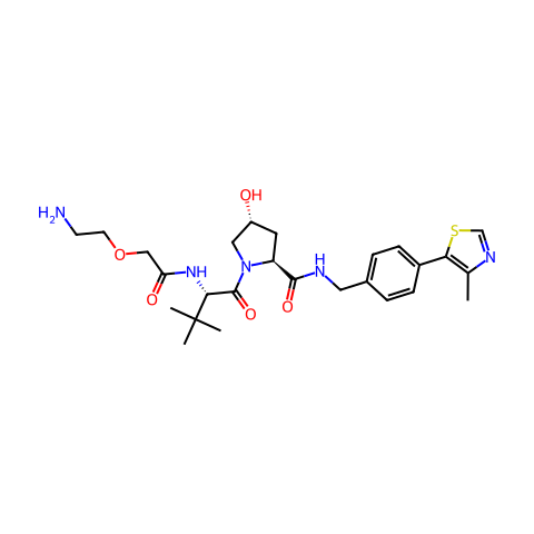 (S,R,S)-AHPC-一聚乙二醇-氨基结构图