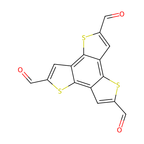 苯并[1,2-B:3,4-B':5,6-B']三噻吩-2,5,8-三醛结构图