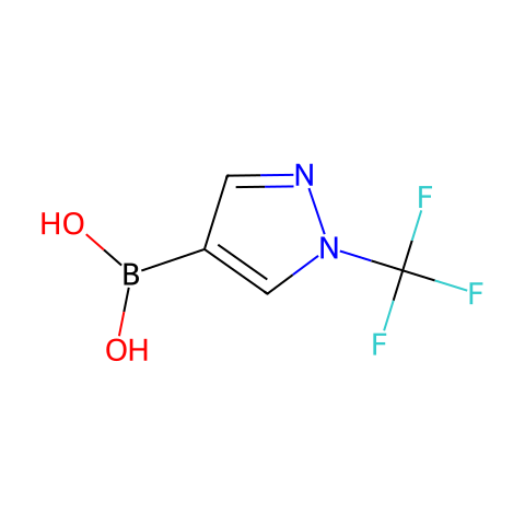 [1-(trifluoromethyl)pyrazol-4-yl]boronic acid结构图