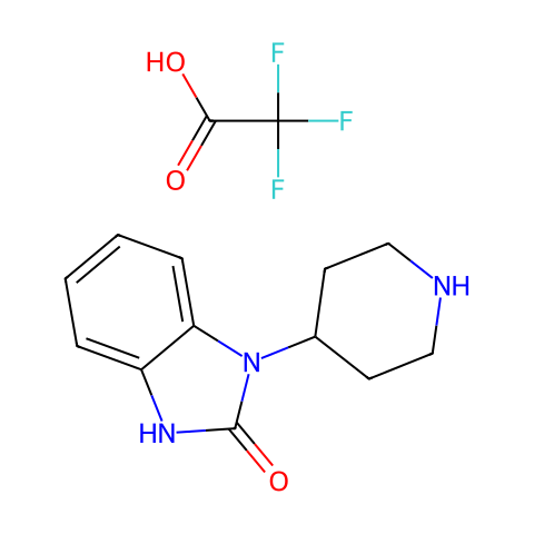 1-(哌啶-4-基)-1,3-二氢-2H-苯并[d]咪唑-2-酮 2,2,2-三氟乙酸盐结构图