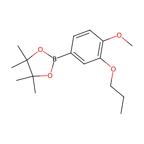 2-(4-methoxy-3-propoxy-phenyl)-4,4,5,5-tetramethyl-1,3,2-dioxaborolane结构图