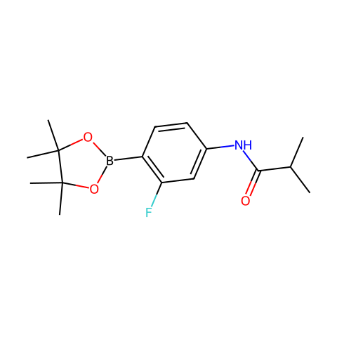 4-(二甲基乙酰氨基)-2-氟苯基硼酸频哪醇酯结构图