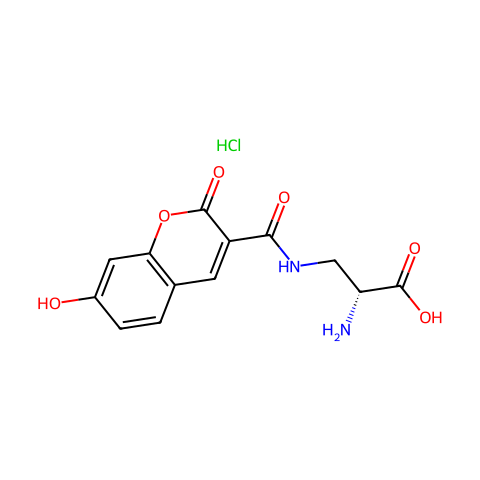 HADA hydrochloride，蓝色荧光D-氨基酸结构图