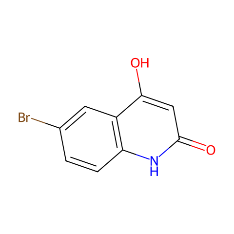 6-溴-2-羟基喹啉-4(1H)-酮结构图