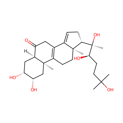 罗汉松甾酮B结构图