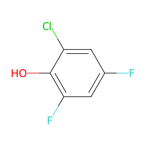Phenol, 2-chloro-4,6-difluoro-结构图