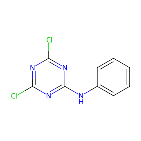 4,6-dichloro-N-phenyl-1,3,5-triazin-2-amine结构图