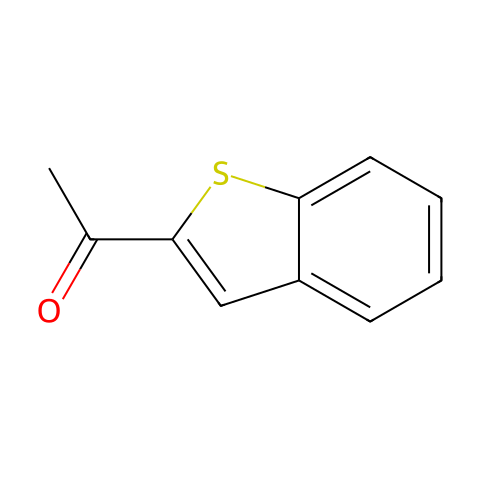 2-乙酰基苯并噻吩结构图