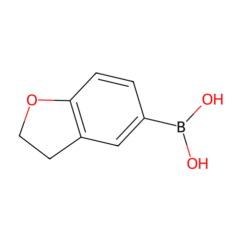 2,3-二氢苯并呋喃-5-硼酸结构图