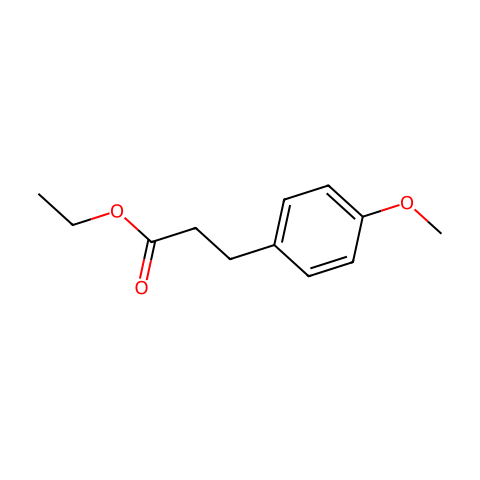 Ethyl 3-(4-methoxyphenyl)propanoate结构图