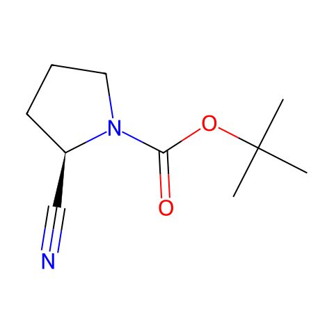 (R)-(+)-1-Boc-2-吡咯烷甲腈结构图