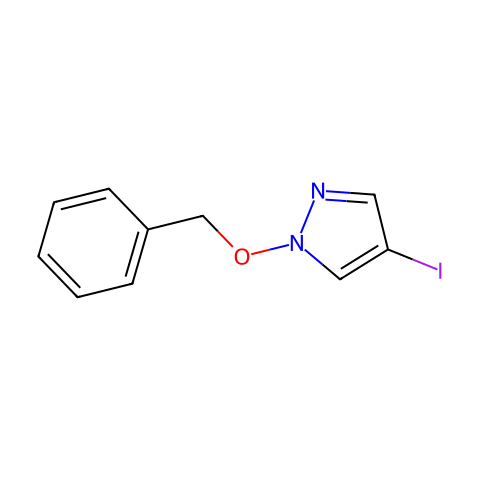 4-Iodo-1-(phenylmethoxy)-1H-pyrazole结构图
