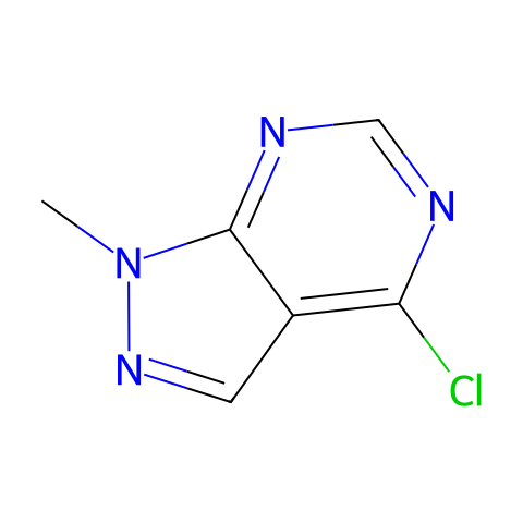 4-氯-1-甲基-1H-吡唑并[3,4-d]嘧啶结构图