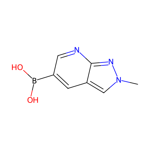 {2-methyl-2H-pyrazolo[3,4-b]pyridin-5-yl}boronic acid结构图