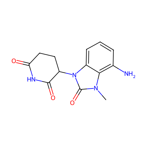 3-(4-amino-3-methyl-2-oxo-benzimidazol-1-yl)piperidine-2,6-dione结构图