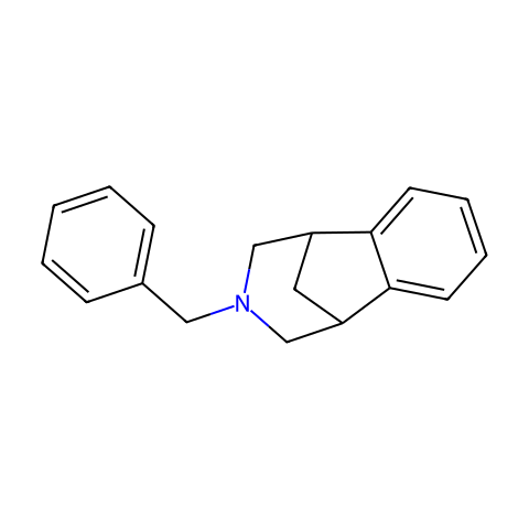 1,5-Methano-1H-3-benzazepine, 2,3,4,5-tetrahydro-3-(phenylmethyl)-结构图