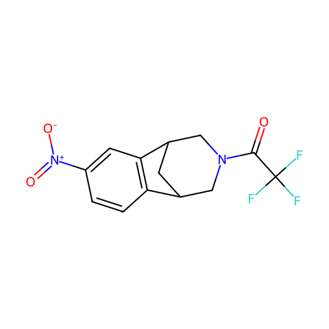 Ethanone, 2,2,2-trifluoro-1-(1,2,4,5-tetrahydro-7-nitro-1,5-methano-3H-3-benzazepin-3-yl)-结构图