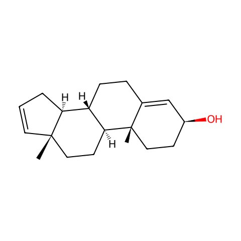 4,16-ANDROSTADIEN-3-BETA-OL结构图