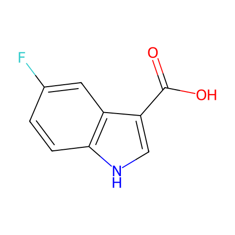 5-氟吲哚-3-甲酸结构图