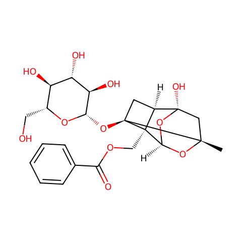 芍药苷 分子结构图