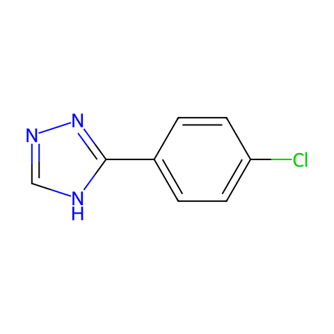 3-(4-氯苯基)-4H-1，2，4-三唑结构图