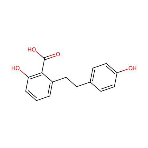 2-羟基-6-(4-羟基苯乙基)苯甲酸结构图
