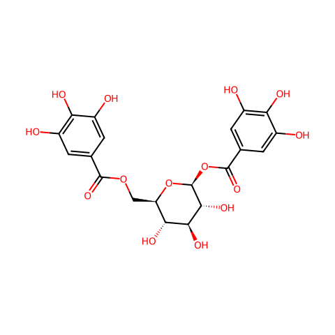 1,6-Di-O-galloyl-β-D-glucose结构图