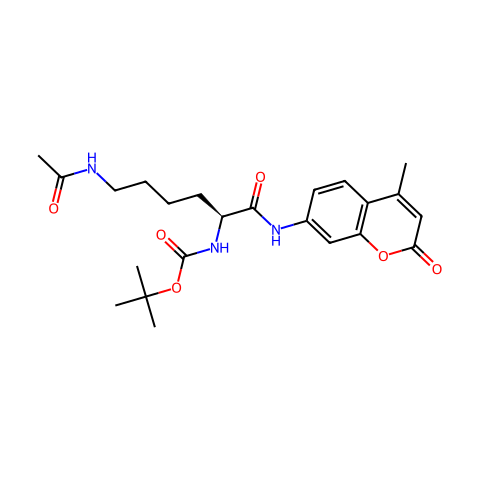 BOC-LYS(AC)-AMC结构图