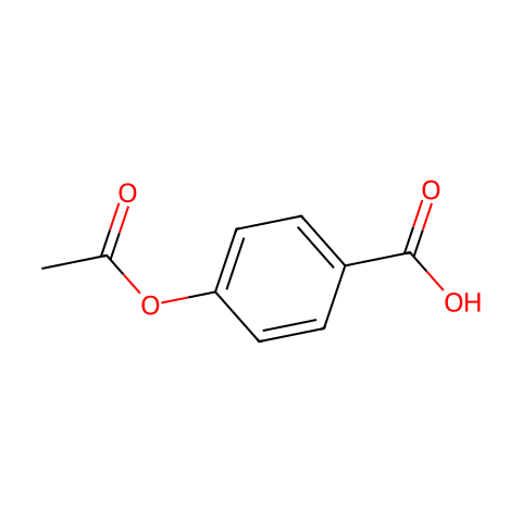 4-乙酰氧基苯甲酸结构图