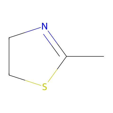 2-甲基-2-噻唑啉结构图