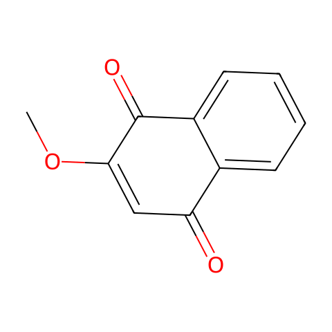 2-甲氧基-1,4-萘醌结构图