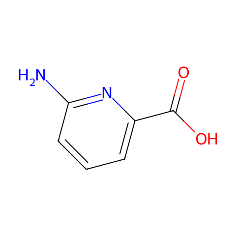 6-氨基吡啶-2-羧酸结构图