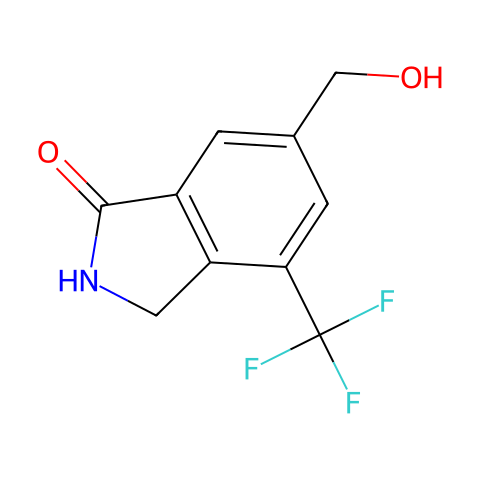 6-(hydroxymethyl)-4-(trifluoromethyl)isoindolin-1-one结构图
