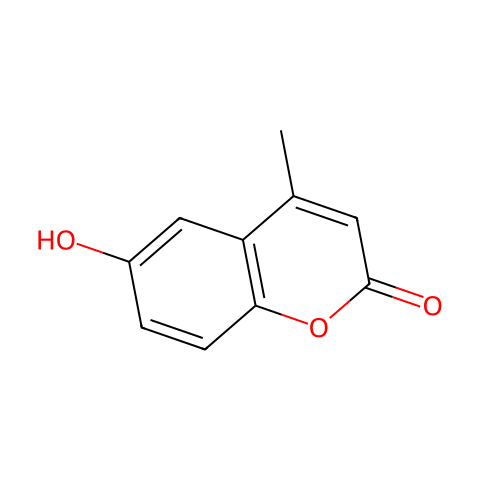 6-羟基-4-甲基香豆素结构图
