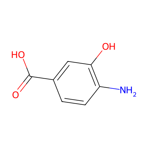 4-氨基-3-羟基苯甲酸结构图